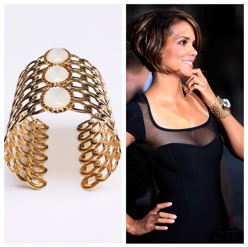 Beautiful gold cuff bracelet
